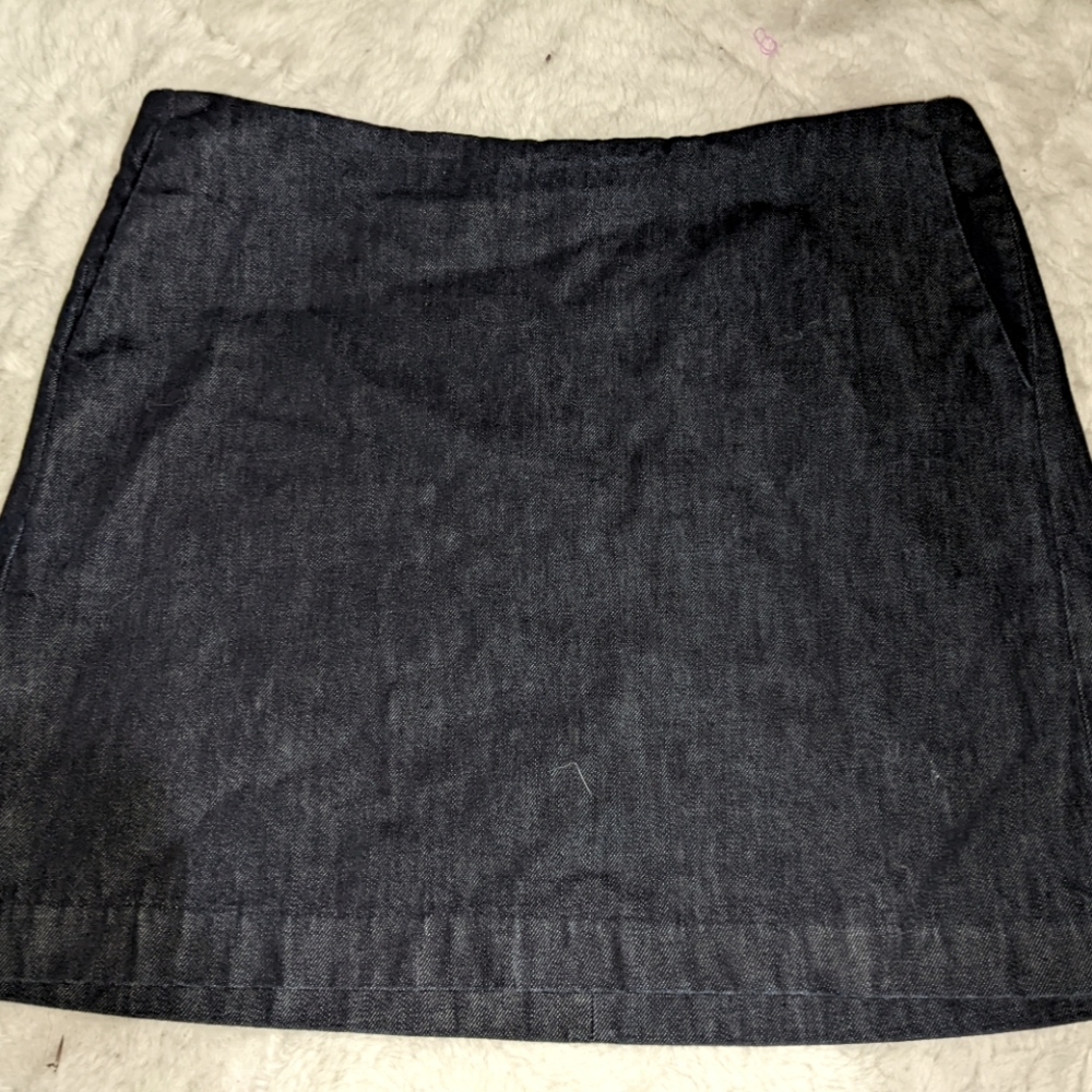 Denim mini skirt